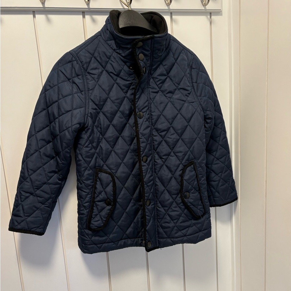 🔴Navy Quilted Kids Jacket